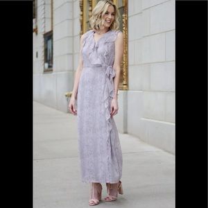 Banana Republic Snake Print Maxi Dress Sz. 0